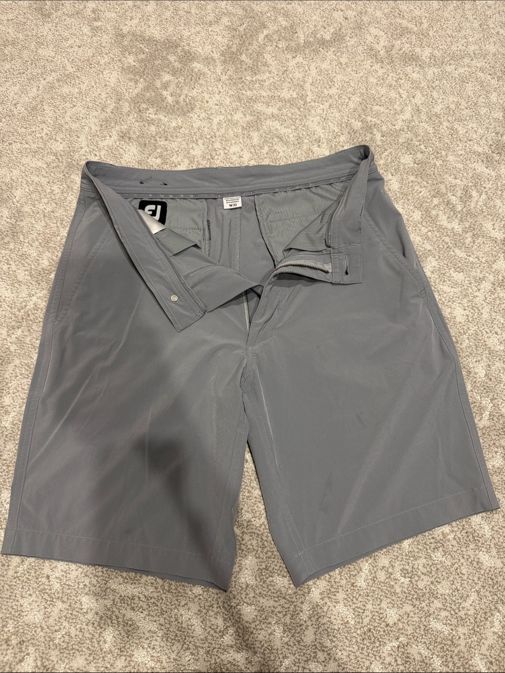 FootJoy Men's Light Gray Golf Hybrid Shorts
